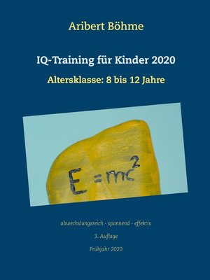 cover image of IQ-Training für Kinder 2020
